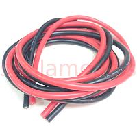 14AWG flexible silicone wire (Red & Black, 1m each)
