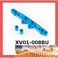 XV01-008BU Aluminum Front Shock Tower (Blue) for XV-01