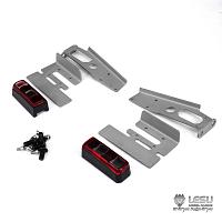 Rear Tail Light Assembly with Bracket for 1/14 Mercedes-Benz Dump Trucks (S-1248) [LESU]