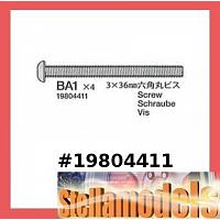 19804411 (BA1) 3x36mm Screw (10PCS.) for #42167 TRF201